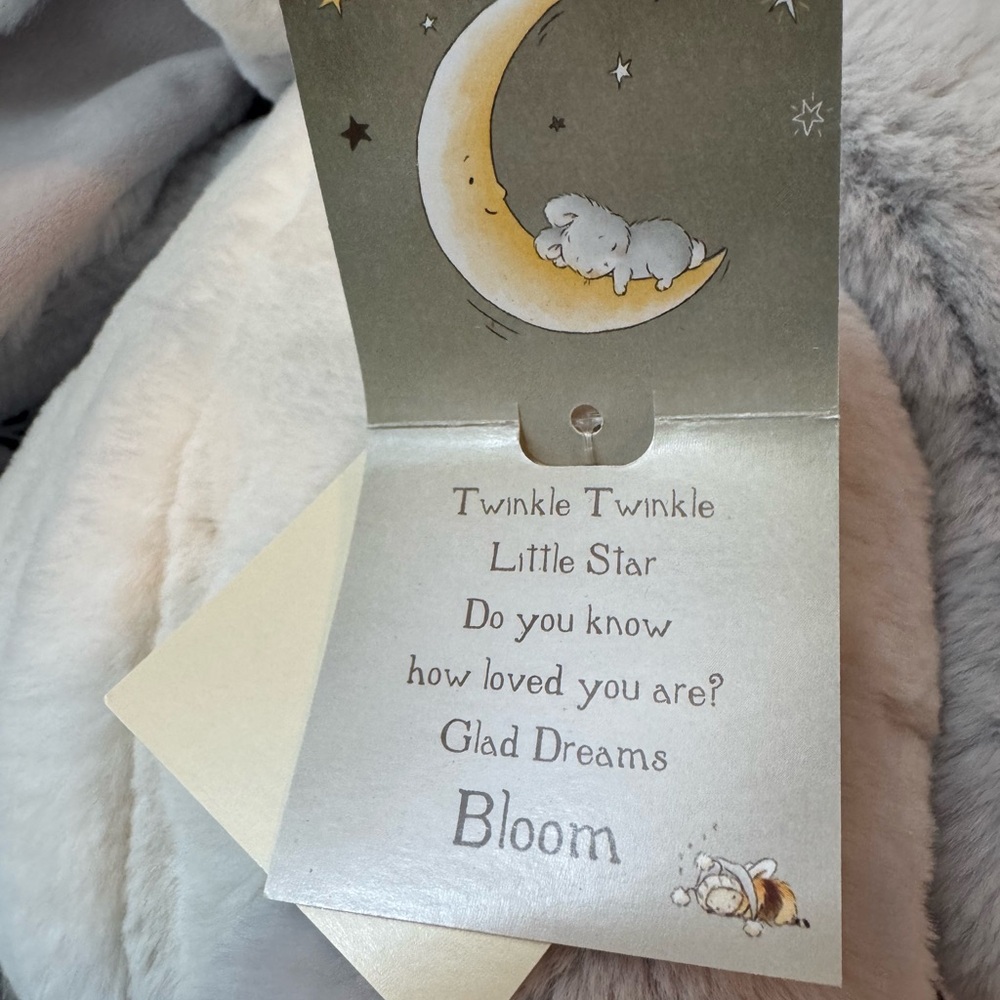 Bunnies by the Bay gray ‘Sweet Nibble’ Bunny plush NWT - Picture 5 of 15